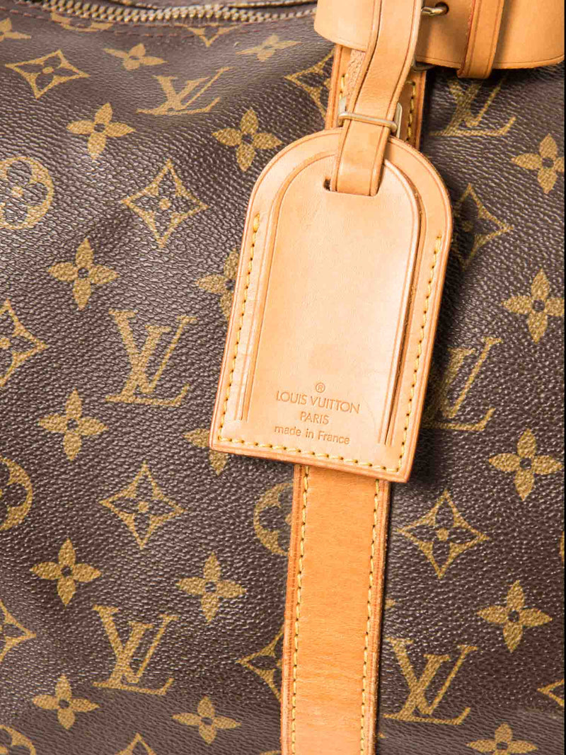 Louis Vuitton Monogram Leather Keepall 50 Brown-designer resale