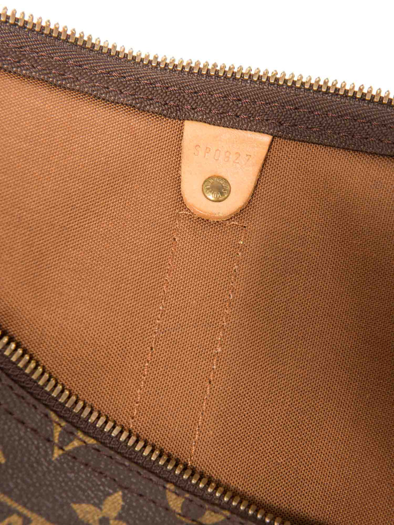 Louis Vuitton Monogram Leather Keepall 50 Brown-designer resale