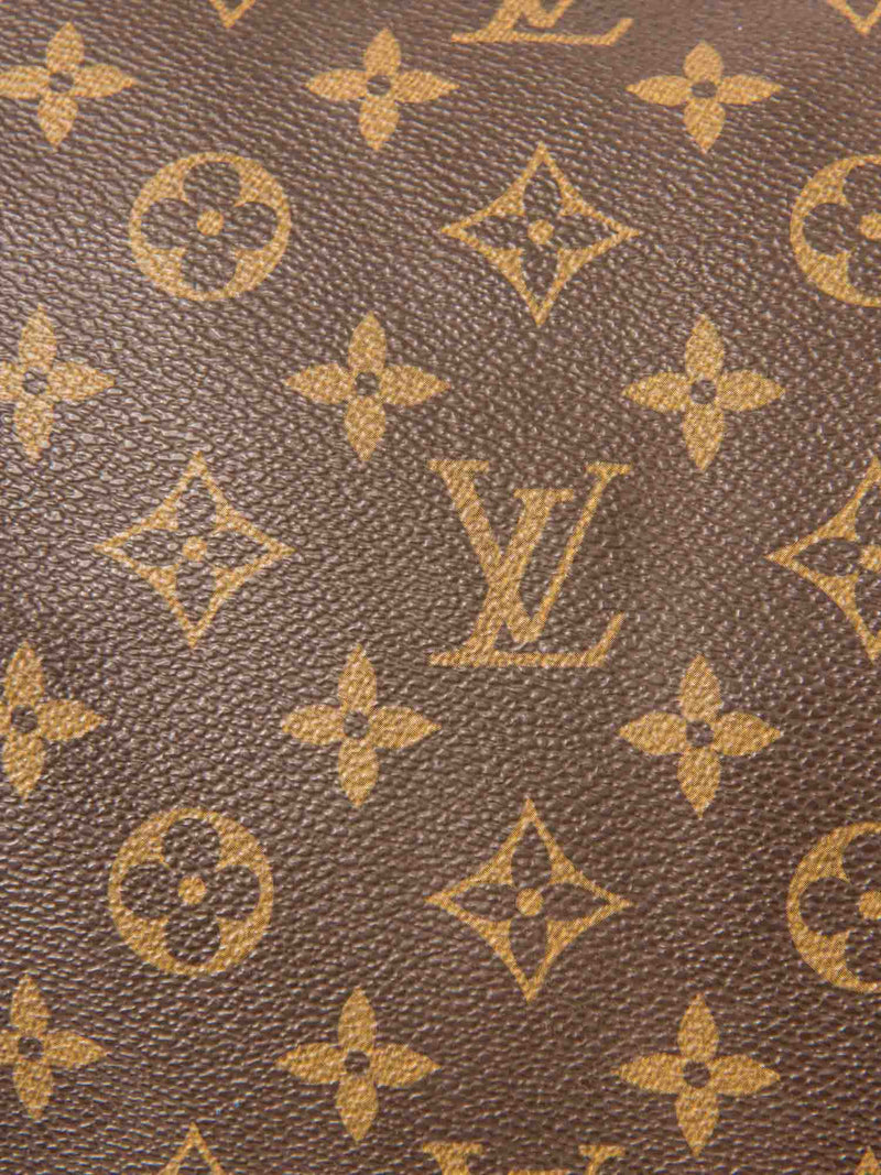 Louis Vuitton Monogram Leather Keepall Bag 55 Brown-designer resale