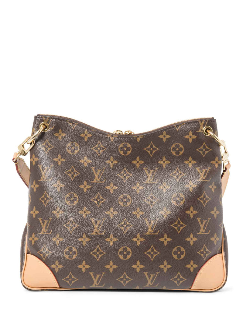 Louis Vuitton Monogram Odeon MM Messenger Bag Brown-designer resale