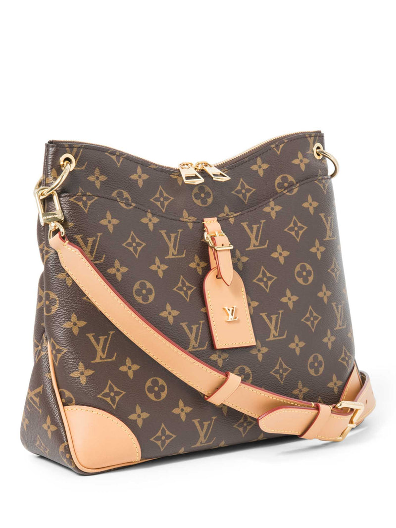 Louis Vuitton Monogram Odeon MM Messenger Bag Brown-designer resale