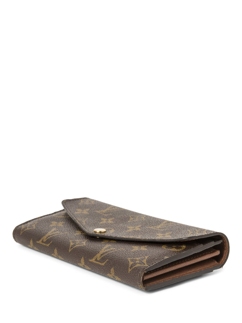 Louis Vuitton Monogram Sarah Flap Wallet Brown-designer resale