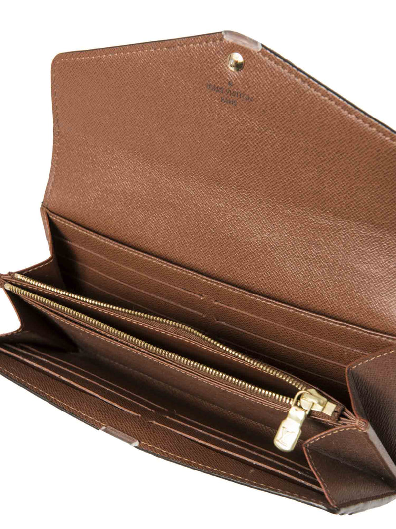 Louis Vuitton Monogram Sarah Flap Wallet Brown-designer resale