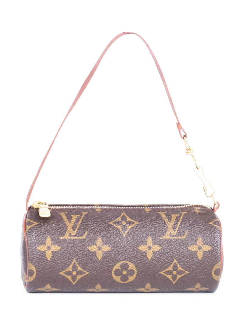 Louis Vuitton Vintage Monogram Mini Papillon Pochette Bag Brown-designer resale