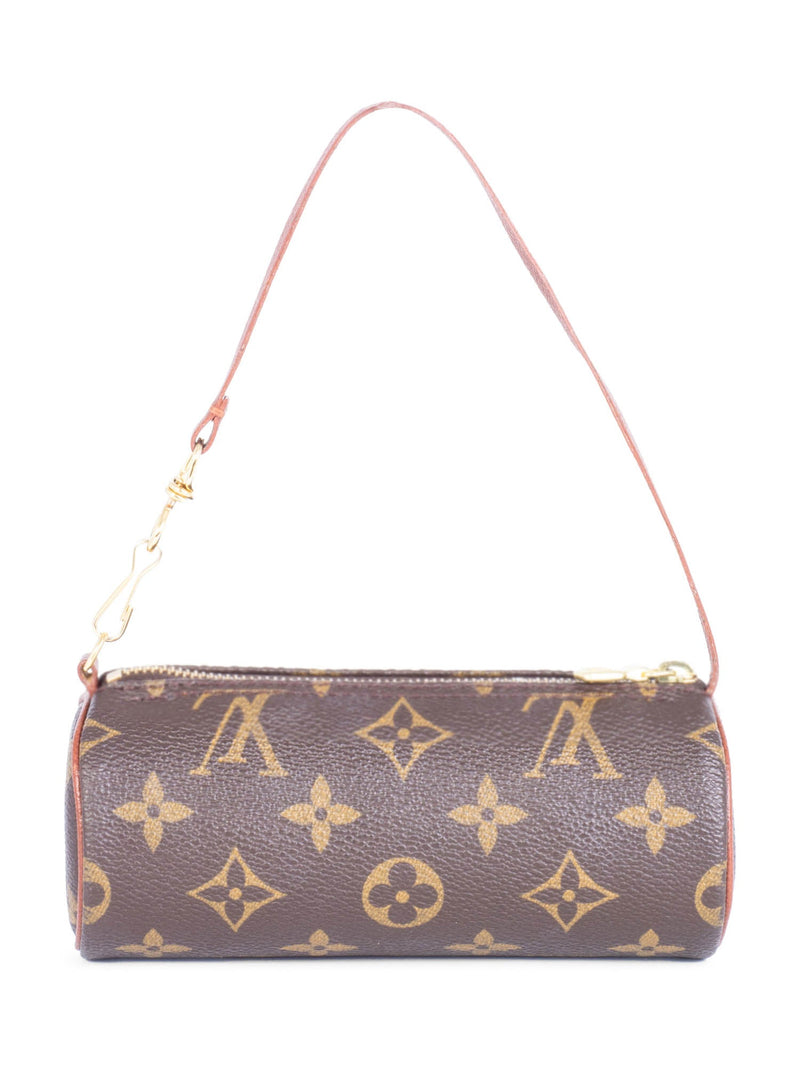 Louis Vuitton Vintage Monogram Mini Papillon Pochette Bag Brown-designer resale