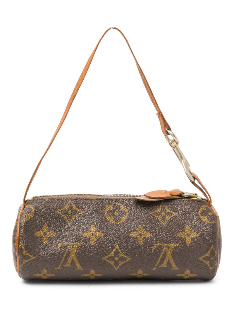 Louis Vuitton Vintage Monogram Mini Papillon Pochette Bag Brown-designer resale