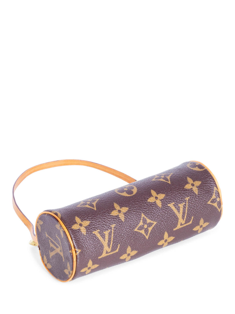 Louis Vuitton Vintage Monogram Mini Papillon Pochette Bag Brown-designer resale