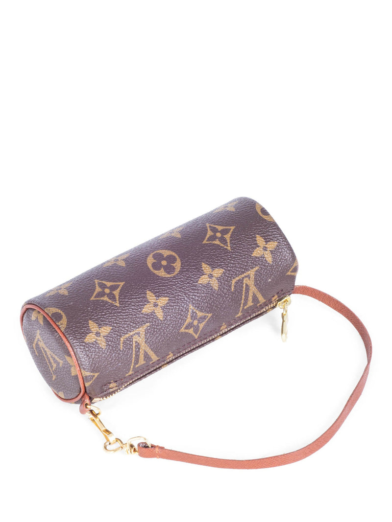 Louis Vuitton Vintage Monogram Mini Papillon Pochette Bag Brown-designer resale