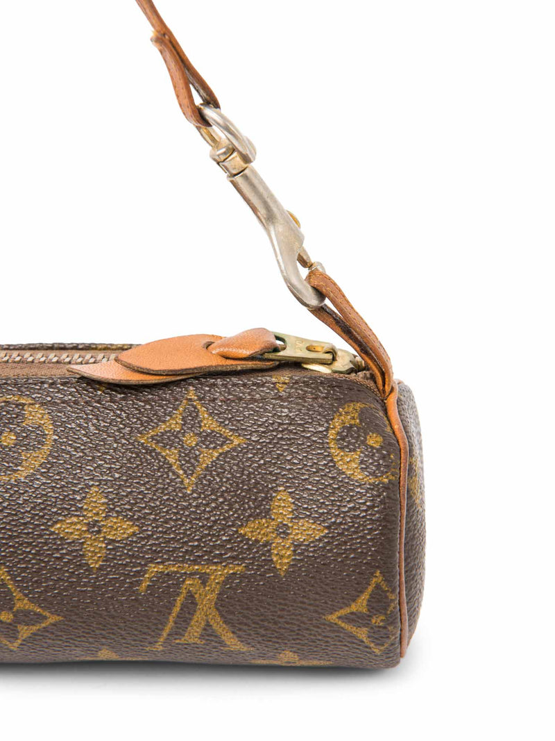 Louis Vuitton Vintage Monogram Mini Papillon Pochette Bag Brown-designer resale