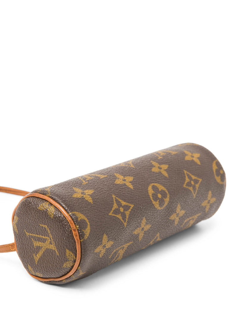 Louis Vuitton Vintage Monogram Mini Papillon Pochette Bag Brown-designer resale