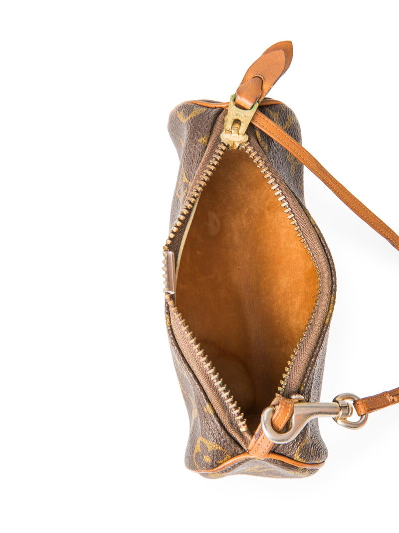 Louis Vuitton Vintage Monogram Mini Papillon Pochette Bag Brown-designer resale