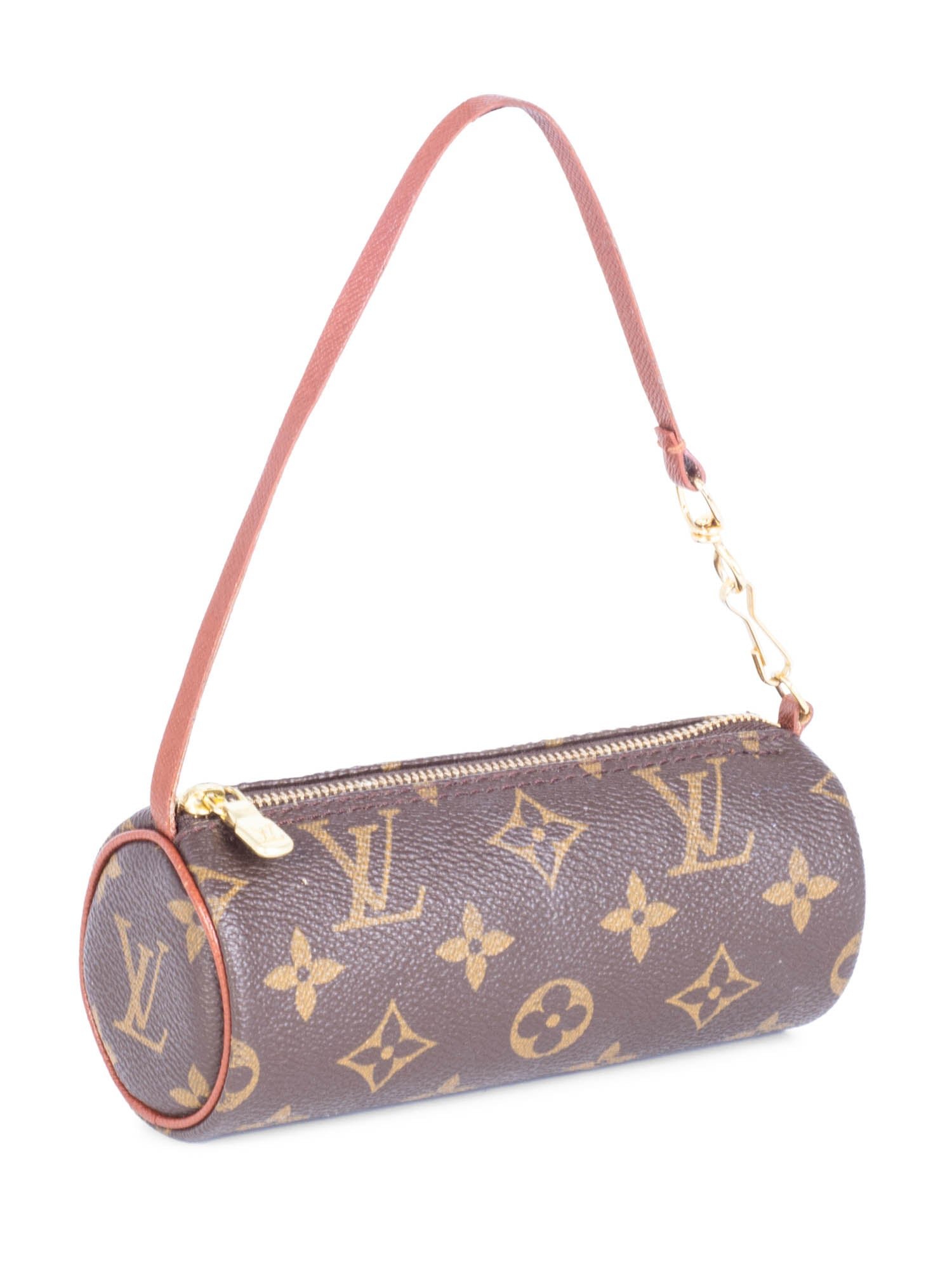 Louis Vuitton Vintage Monogram Mini Papillon Pochette Bag Brown-designer resale