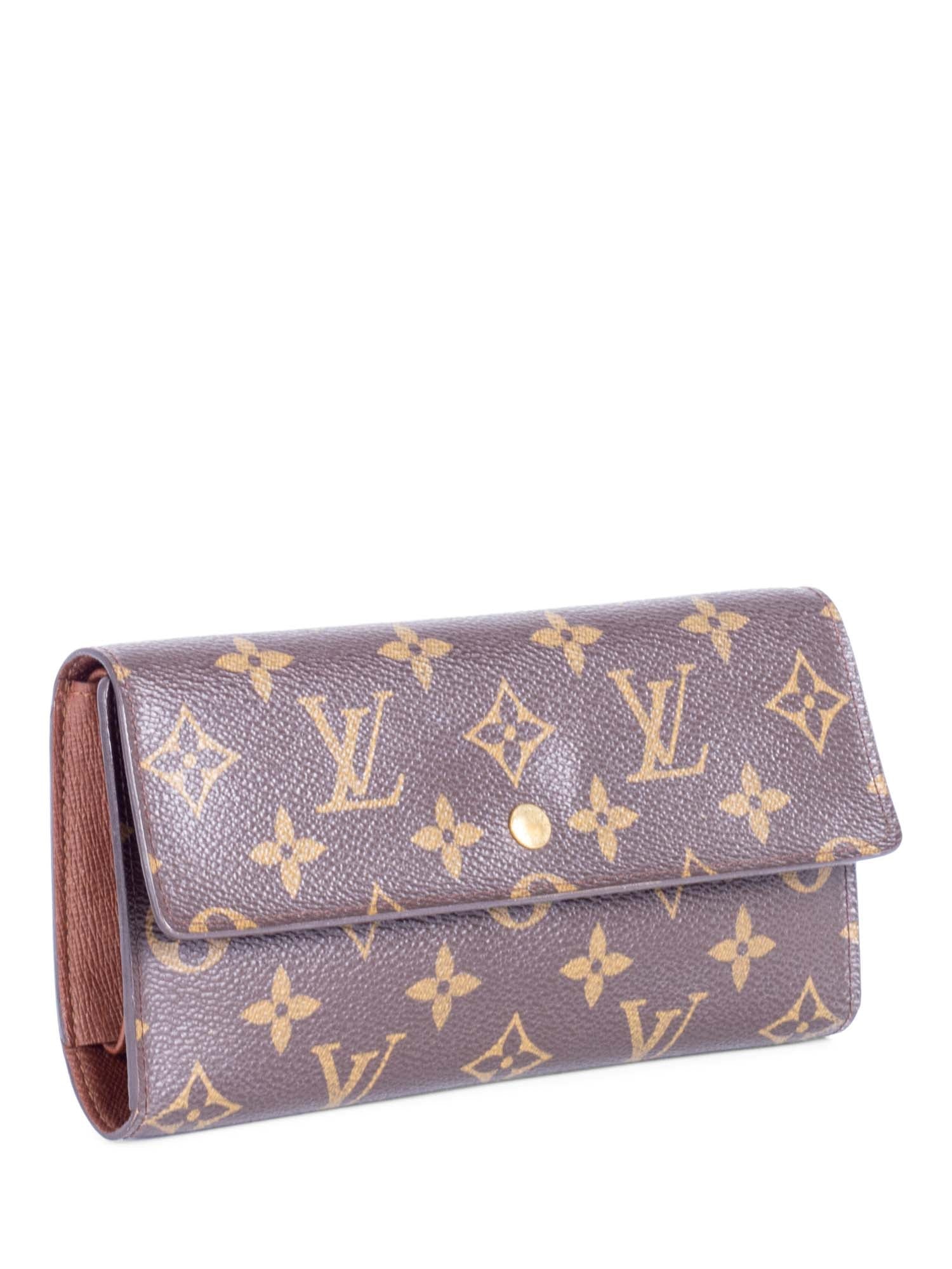Louis Vuitton Vintage Monogram Porte Tresor International Wallet Brown-designer resale