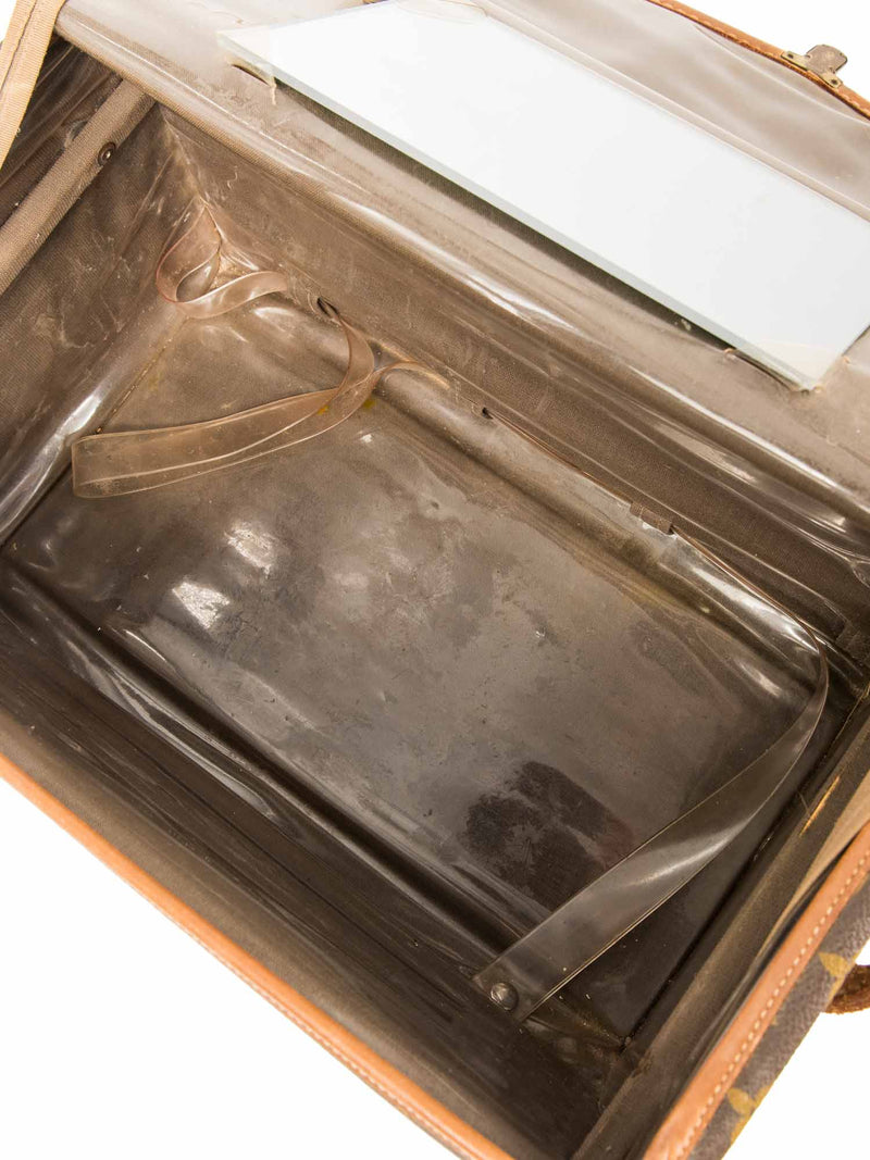 Louis Vuitton Vintage Monogram Travel Trunk Bag Brown-designer resale
