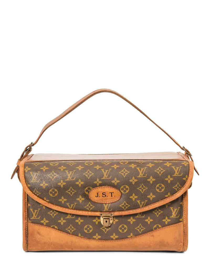 Louis Vuitton Vintage Monogram Travel Trunk Bag Brown-designer resale