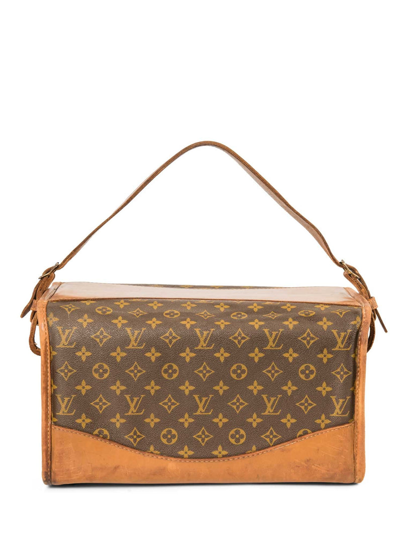 Louis Vuitton Vintage Monogram Travel Trunk Bag Brown-designer resale