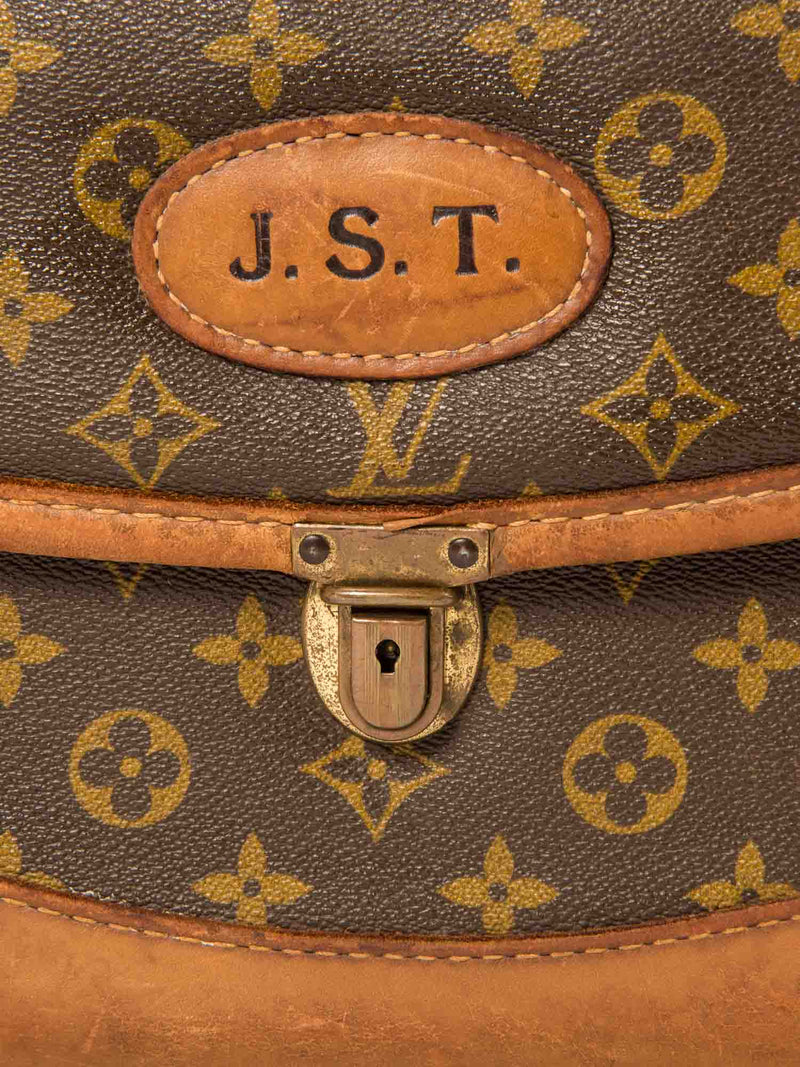 Louis Vuitton Vintage Monogram Travel Trunk Bag Brown-designer resale