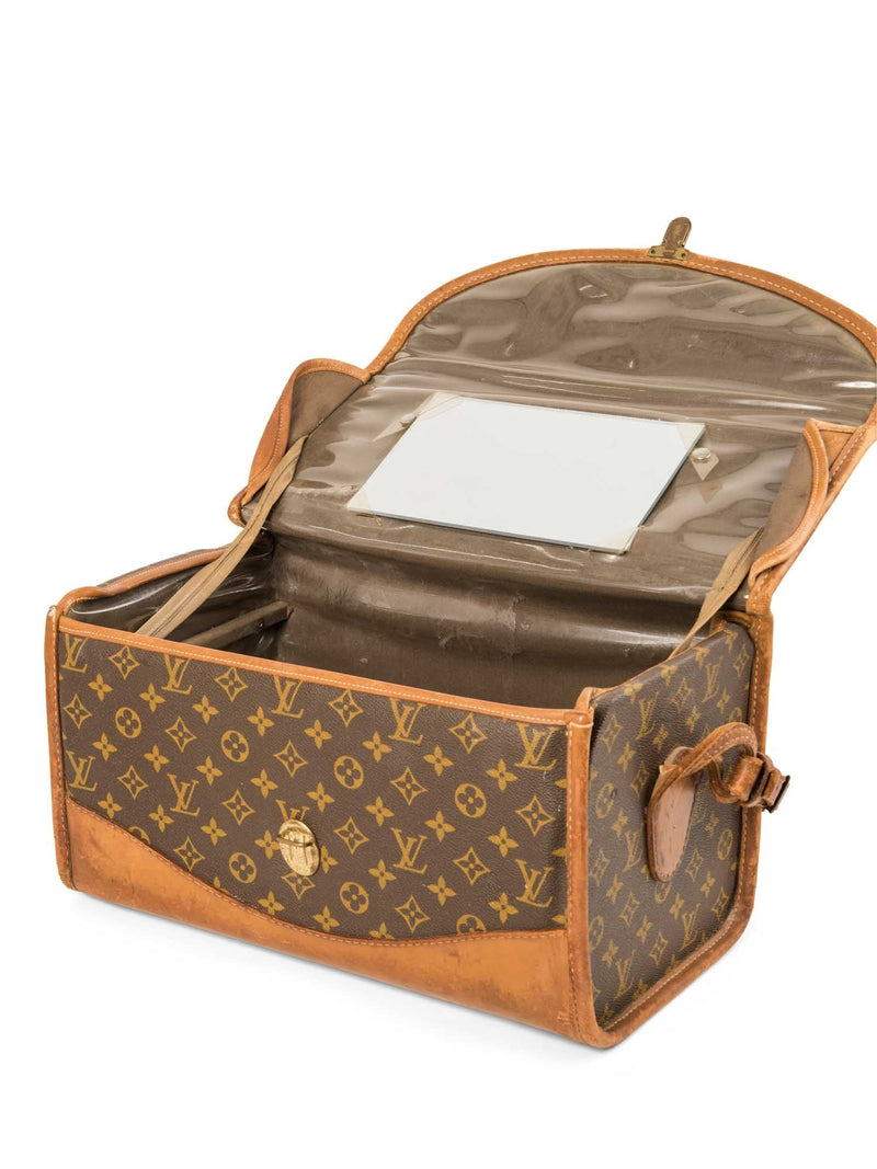 Louis Vuitton Vintage Monogram Travel Trunk Bag Brown-designer resale