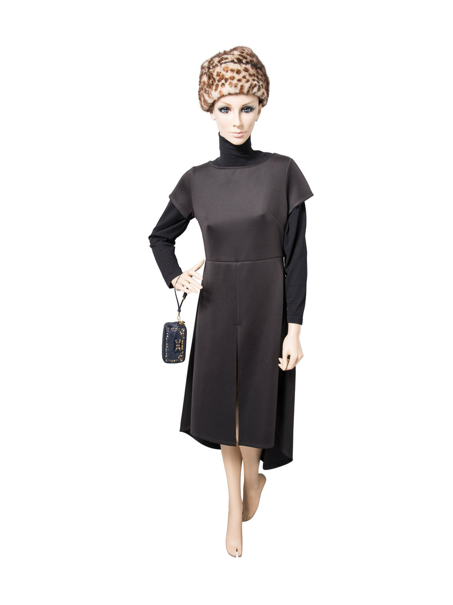 Miu Miu Logo Bedazzled Wristlet Clutch Navy Blue