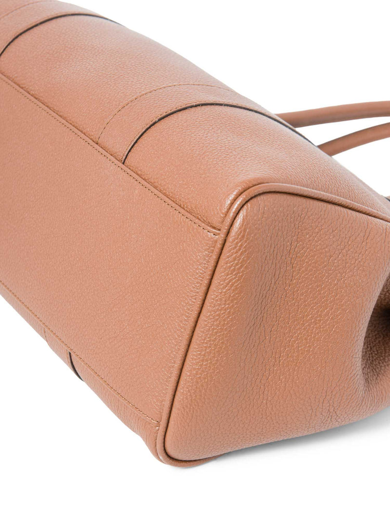 Mulberry Leather Top Handle Bayswater Bag Brown-designer resale