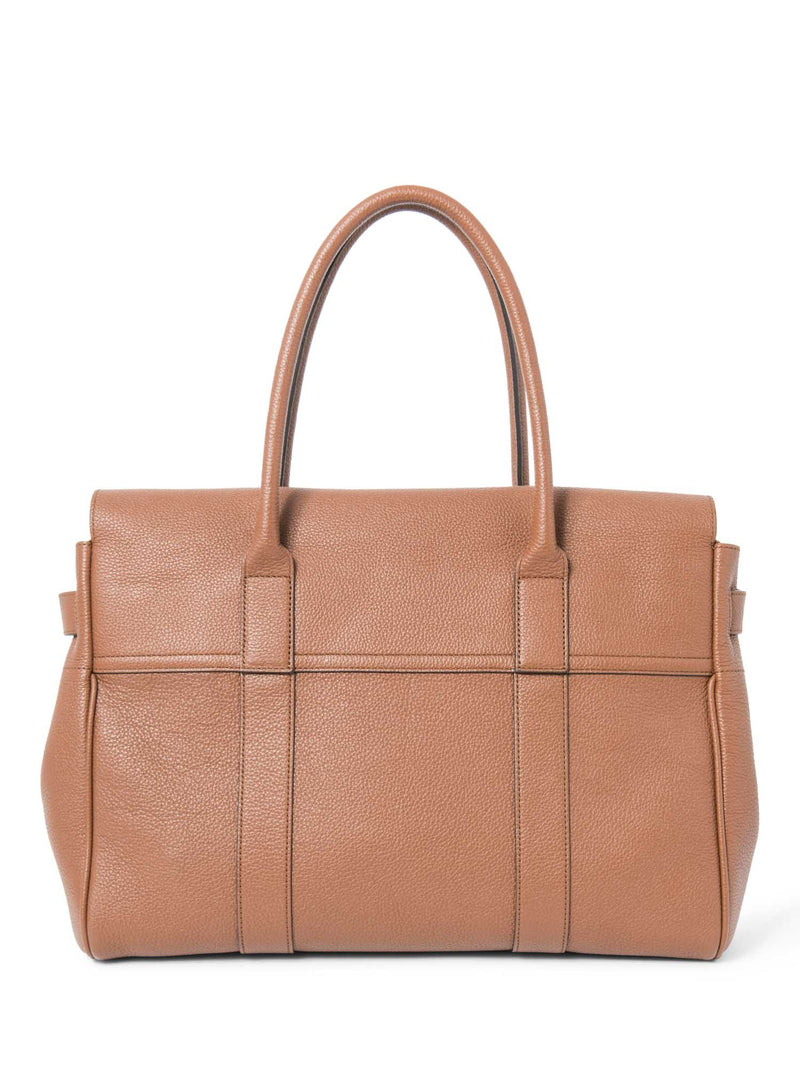 Mulberry Leather Top Handle Bayswater Bag Brown-designer resale