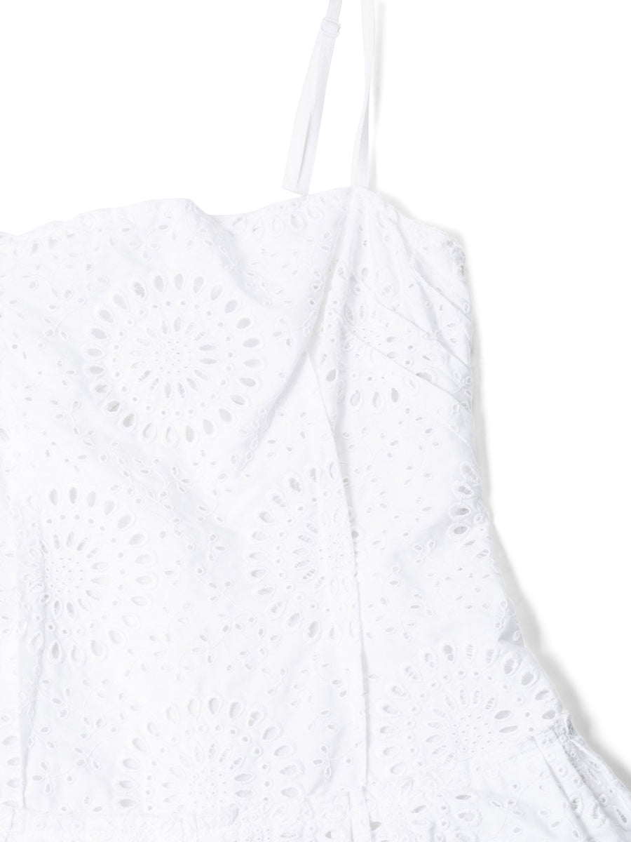 bensley cotton lace mini dress BENSLEY COTTON & LACE MINI DRESS – Half Past Three main image 0