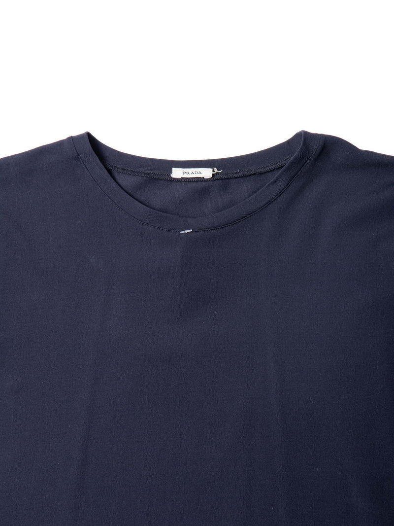 Prada Logo Athletic Short Sleeve Shirt Black-designer resale