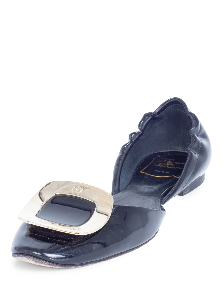 Roger vivier online patent flats