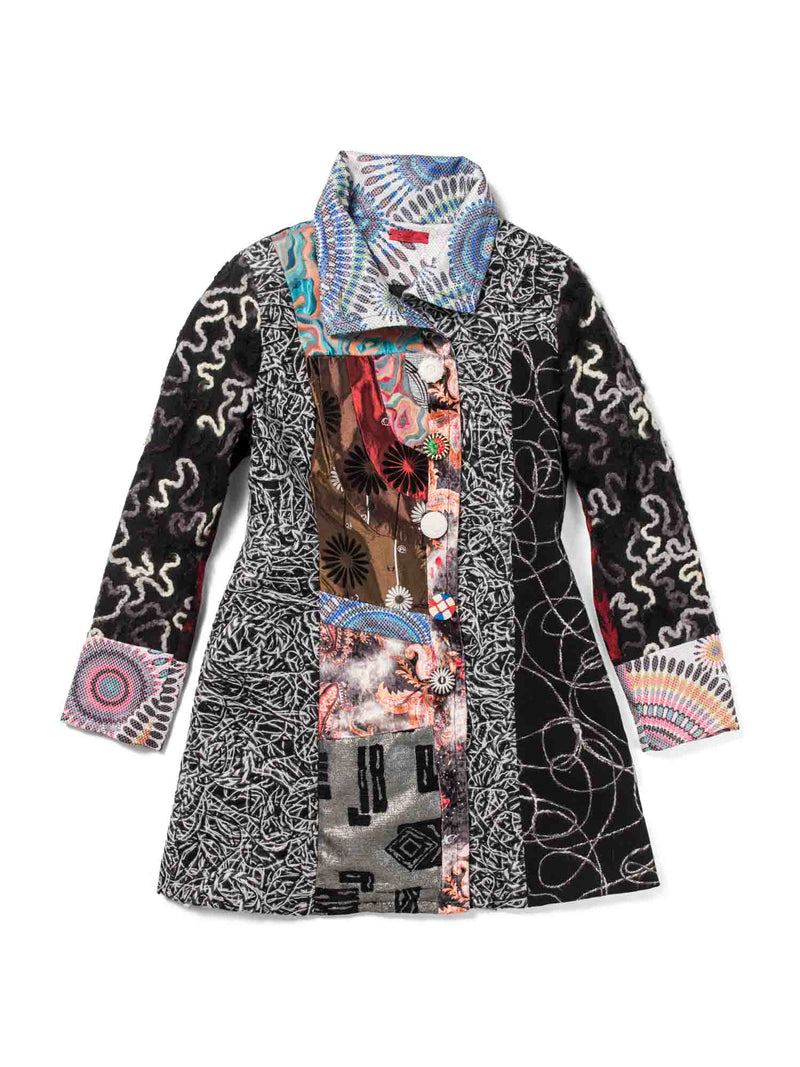 Saint Gil Patchwork Embroidered Jacket Multicolor-designer resale