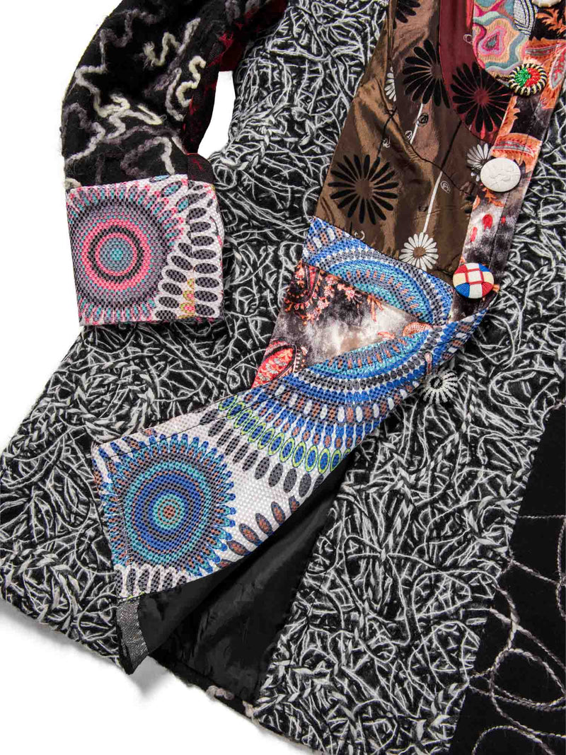 Saint Gil Patchwork Embroidered Jacket Multicolor-designer resale