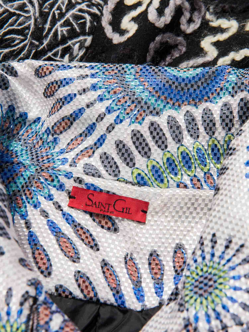 Saint Gil Patchwork Embroidered Jacket Multicolor-designer resale
