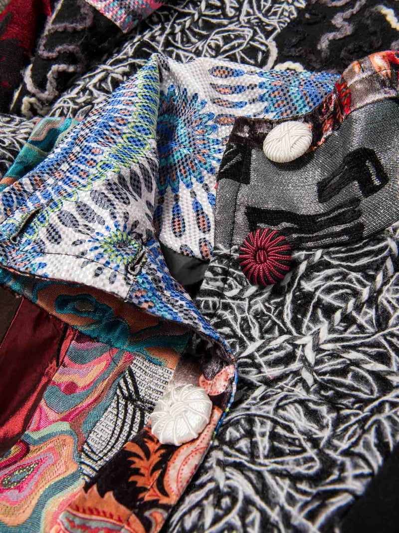 Saint Gil Patchwork Embroidered Jacket Multicolor-designer resale