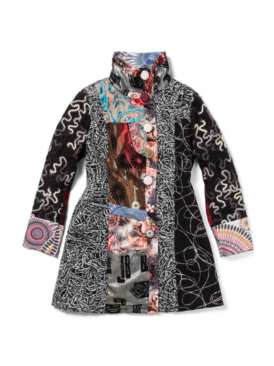 Saint Gil Patchwork Embroidered Jacket Multicolor