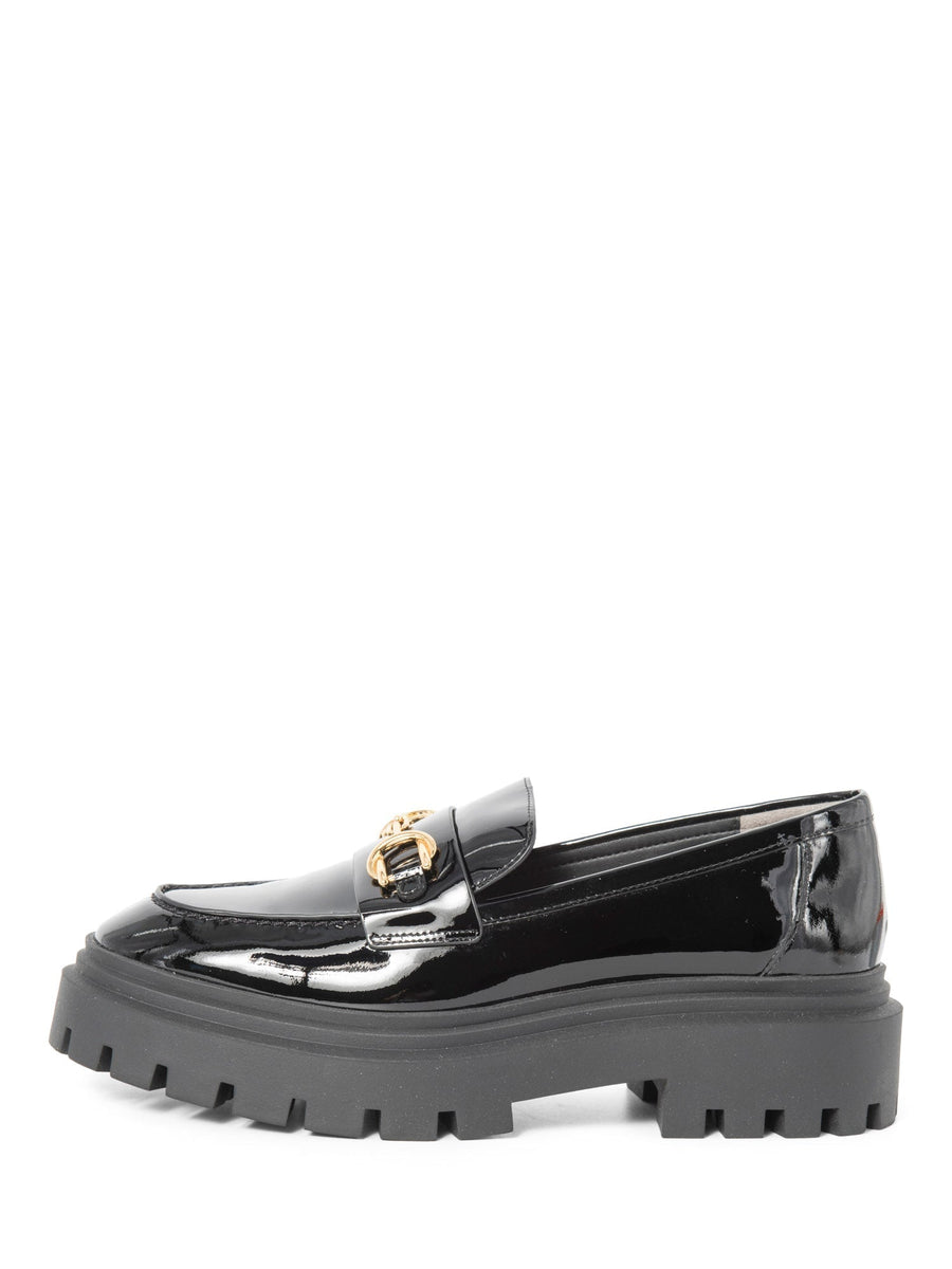 stuart weitzman patent leather loafers