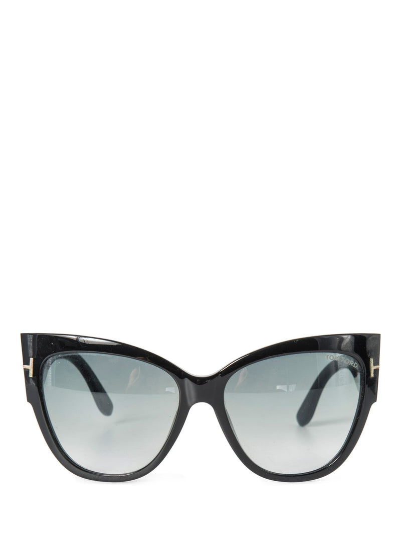 Tom Ford Logo Cat Eye Sunglasses Black-designer resale