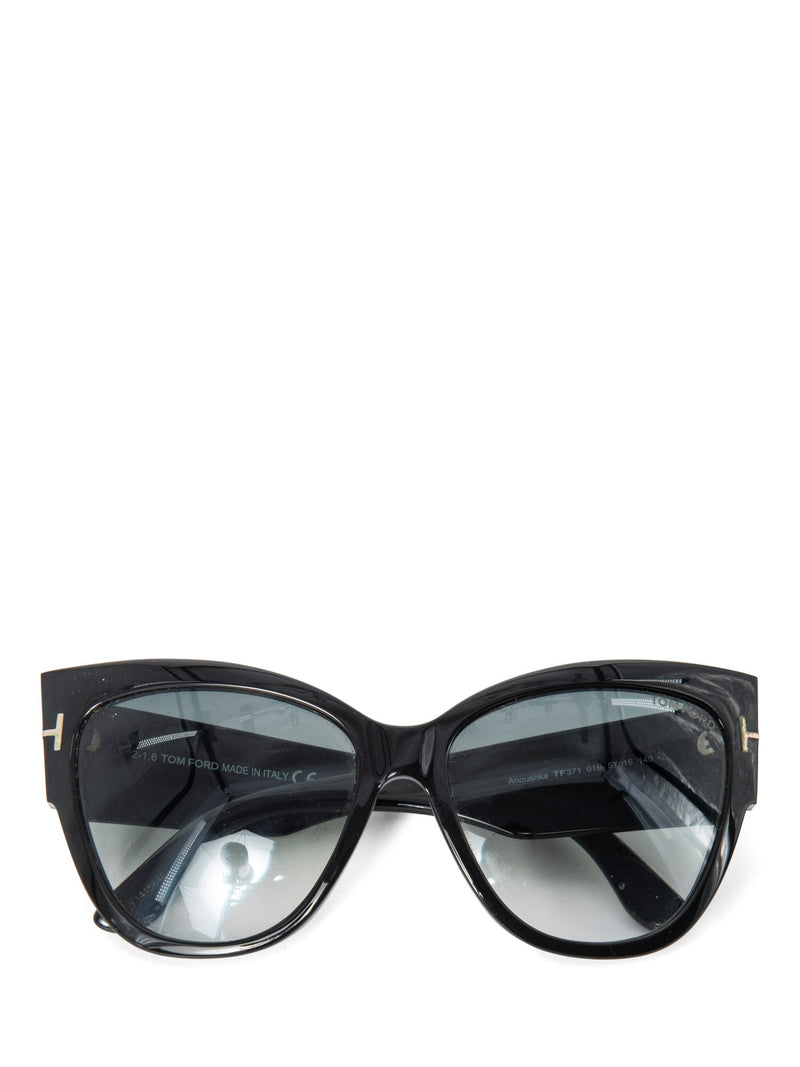 Tom Ford Logo Cat Eye Sunglasses Black-designer resale