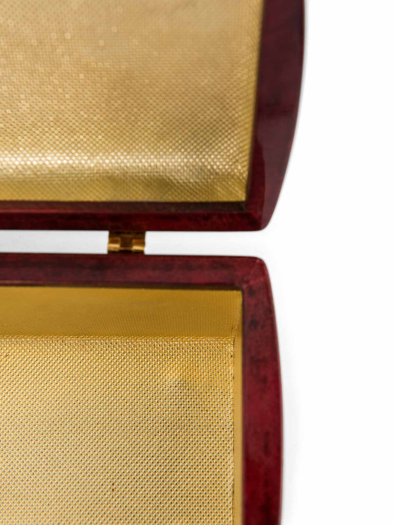 Vintage Lucite Bejeweled Top Handle Bag Burgundy Gold-designer resale