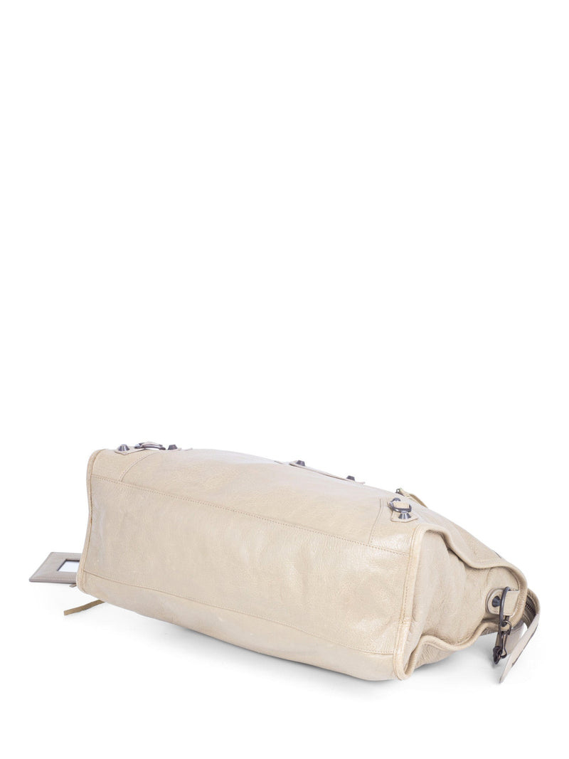 Balenciaga Agneau Classic Hardware City Bag Beige-designer resale