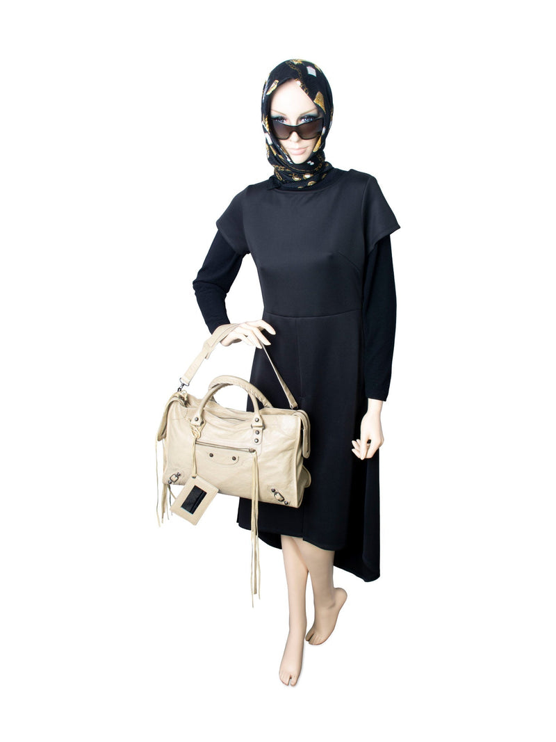 Balenciaga Agneau Classic Hardware City Bag Beige-designer resale