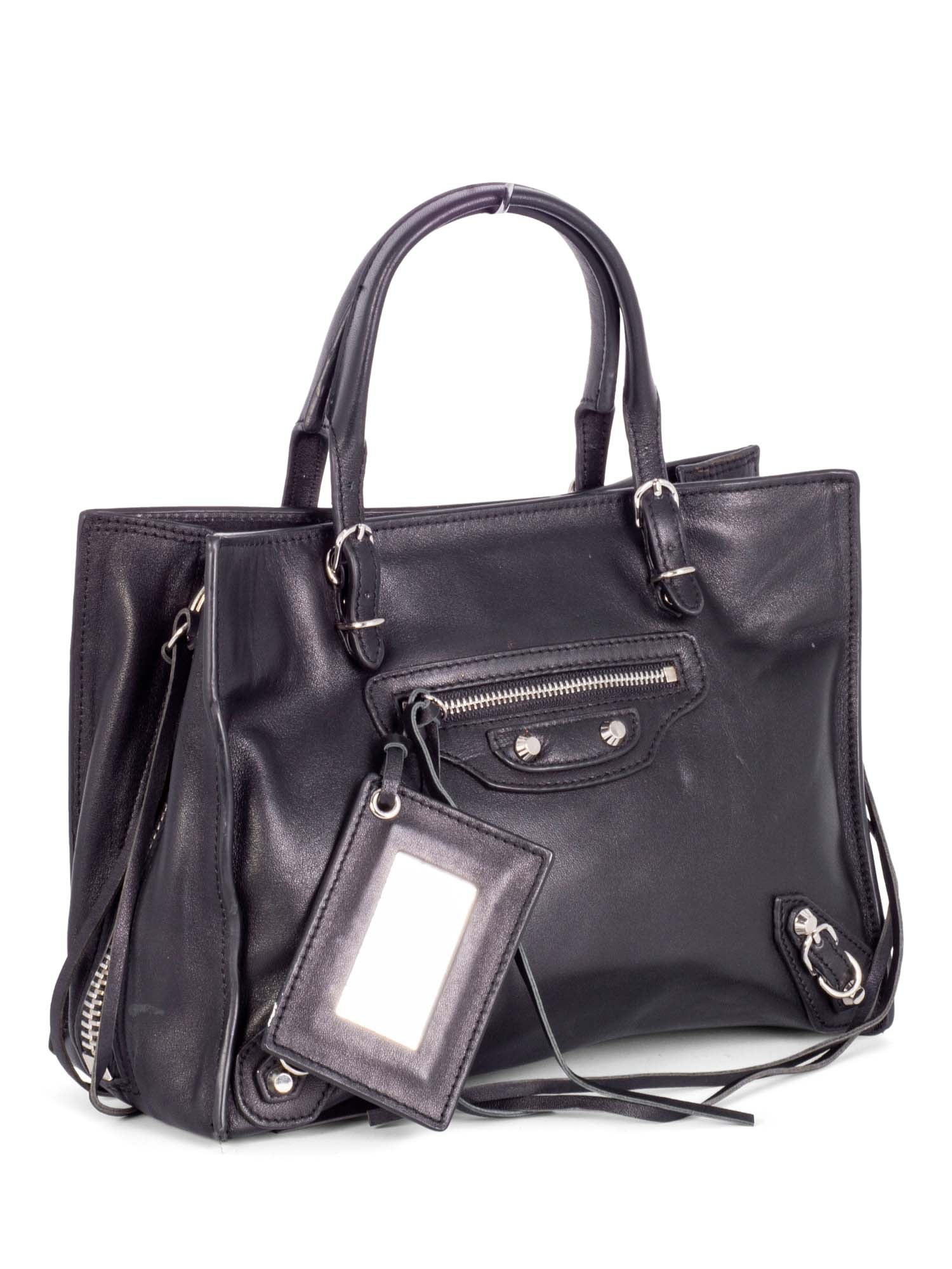Balenciaga Leather Neo Classic City Bag Black-designer resale