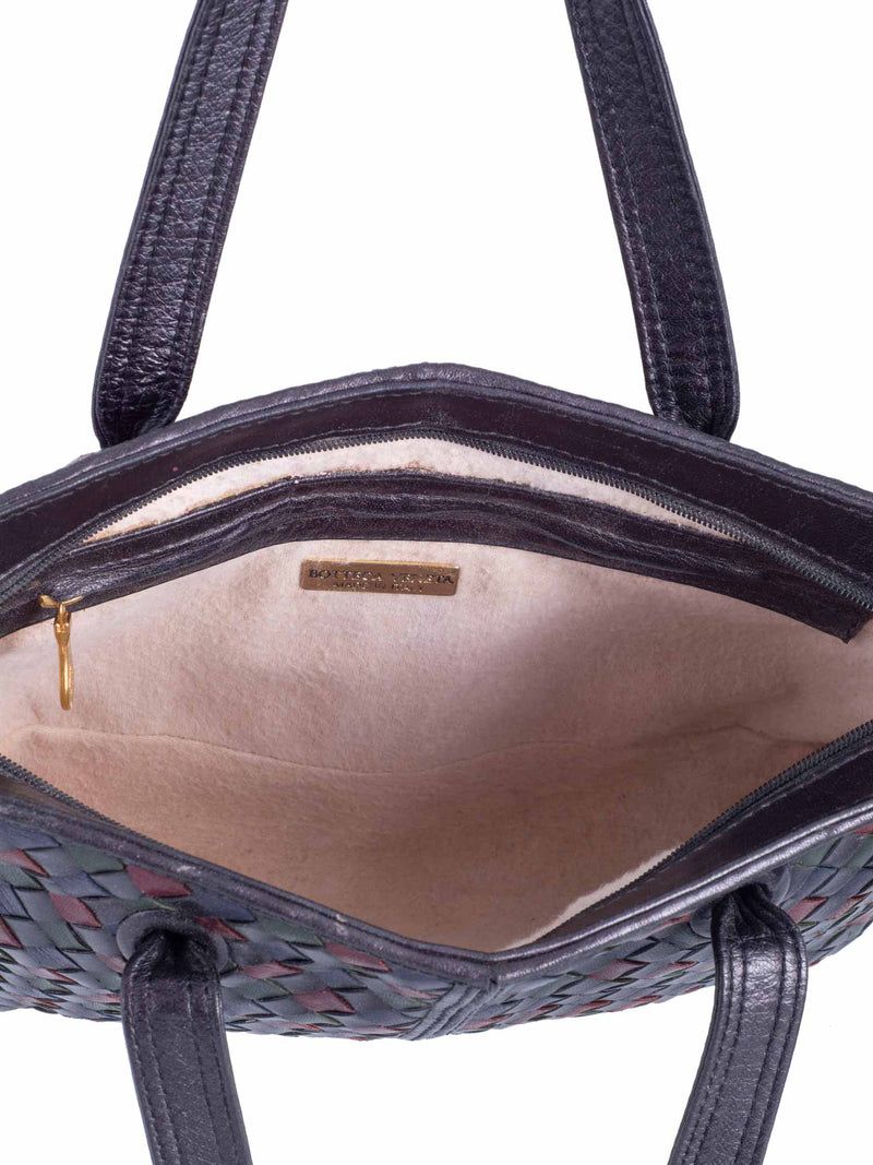 Bottega Veneta Nappa Intrecciato Tassel Messenger Bag Black-designer resale