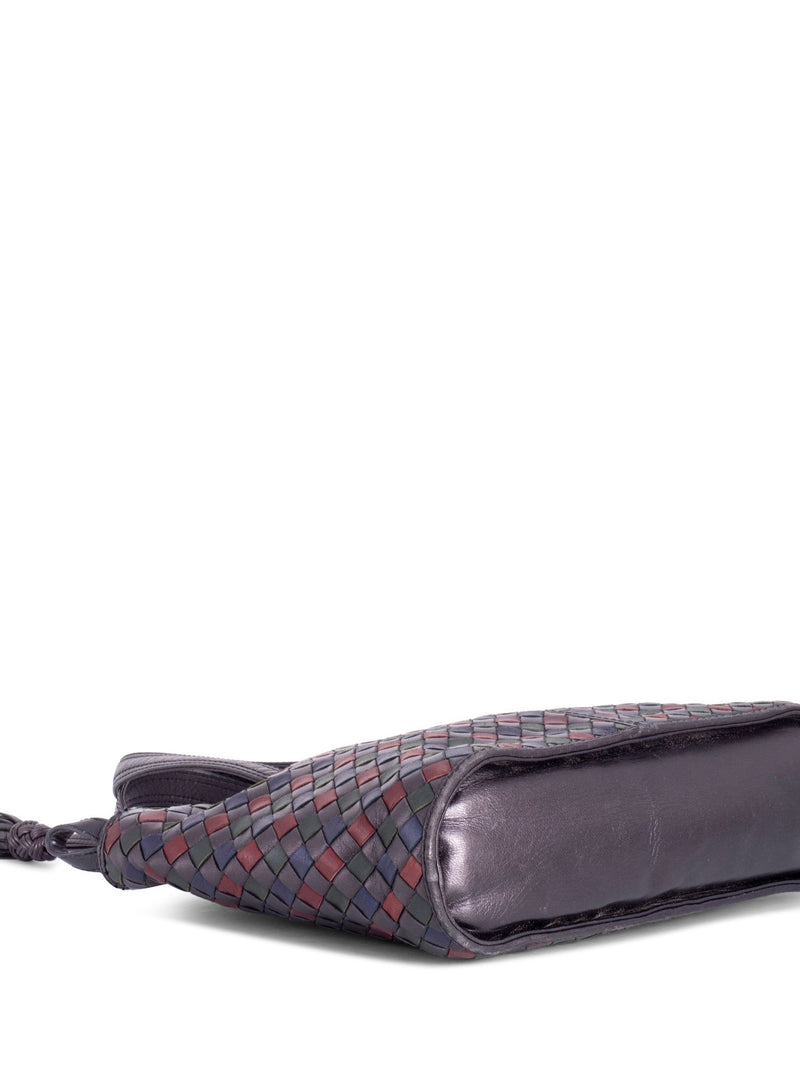 Bottega Veneta Nappa Intrecciato Tassel Messenger Bag Black-designer resale