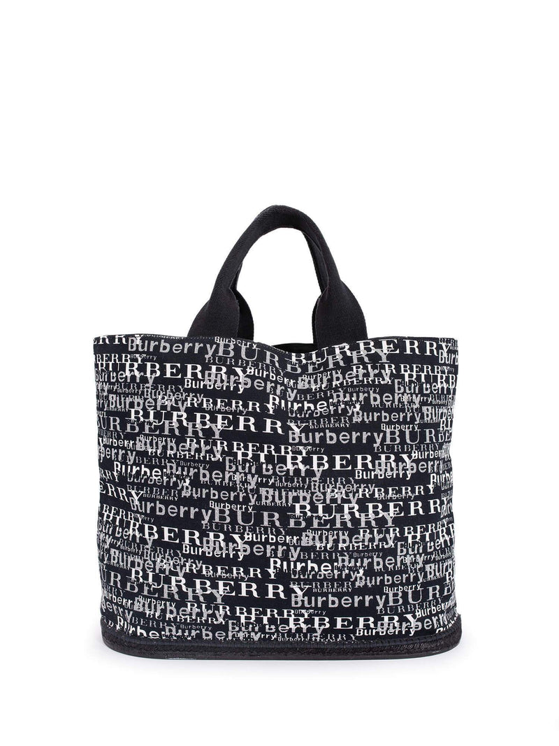Burberry Logo Large Shopper Bag Black-designer resale