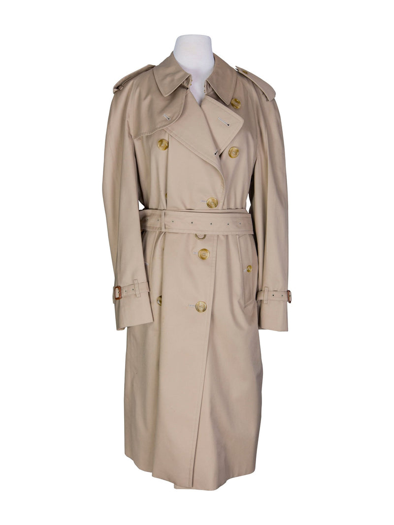 Burberry Nova Check Trench Coat Beige-designer resale