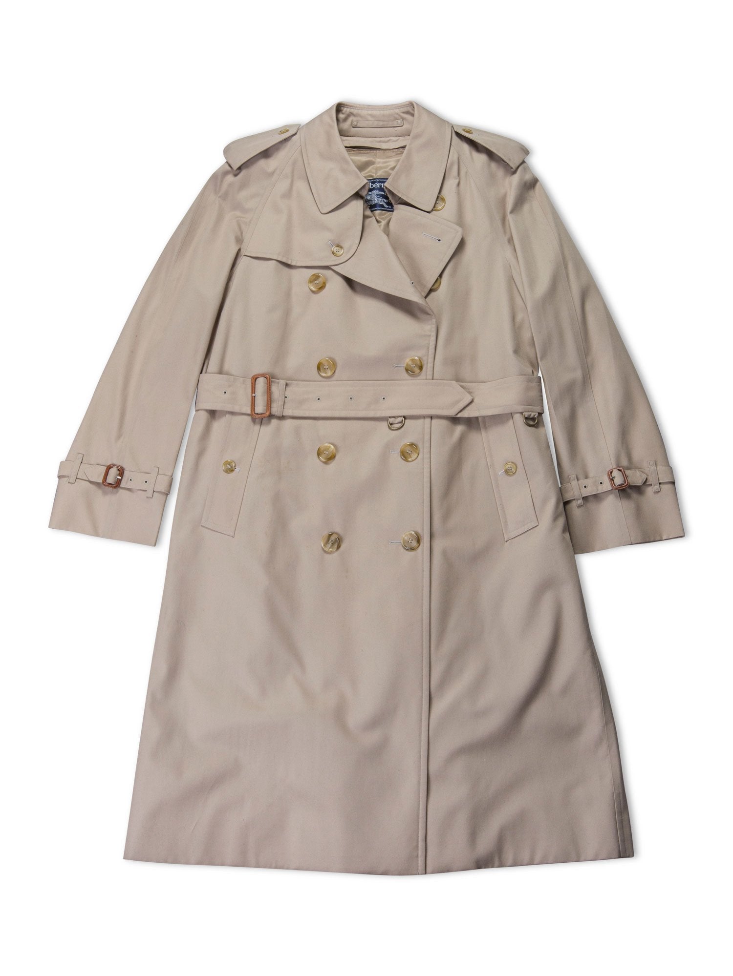 Burberry Nova Check Trench Coat Beige-designer resale