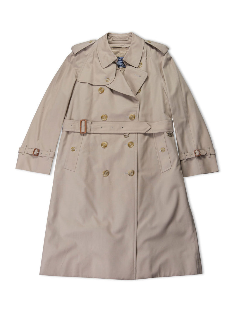 Burberry Nova Check Trench Coat Beige-designer resale