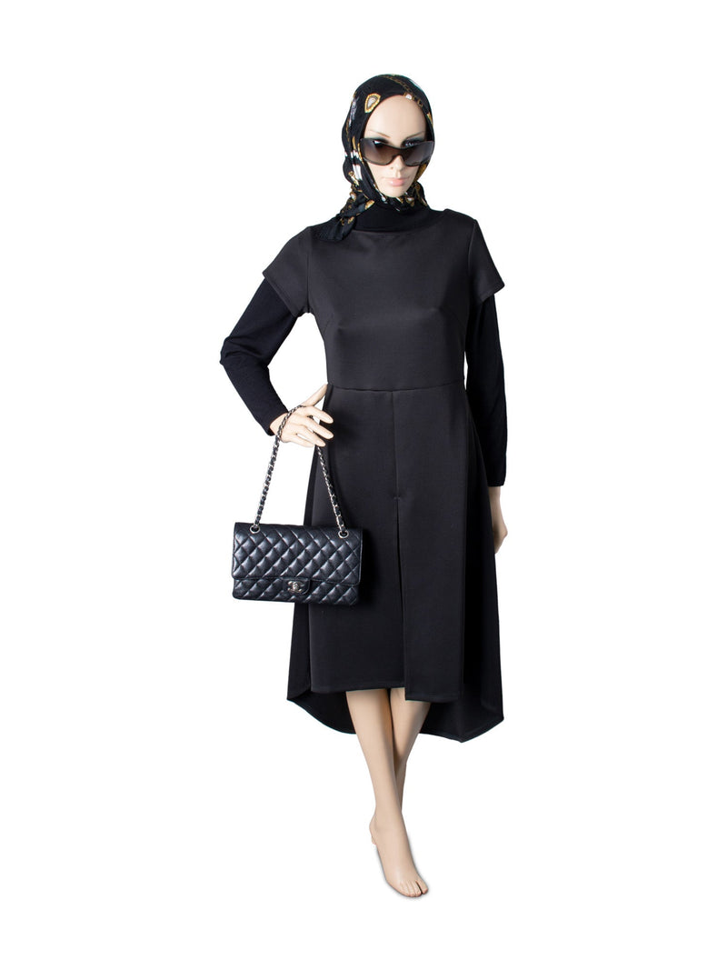 CHANEL 2.55 Caviar Quilted Medium Double Flap Black-designer resale