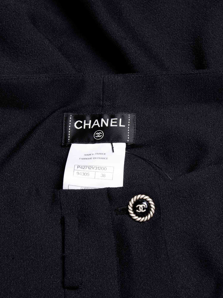 CHANEL-CC-Logo-Silk-Pleated-