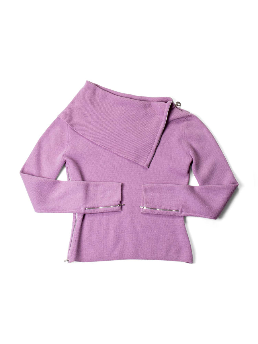 CHANEL-Cashmere-Zipper-Sweater