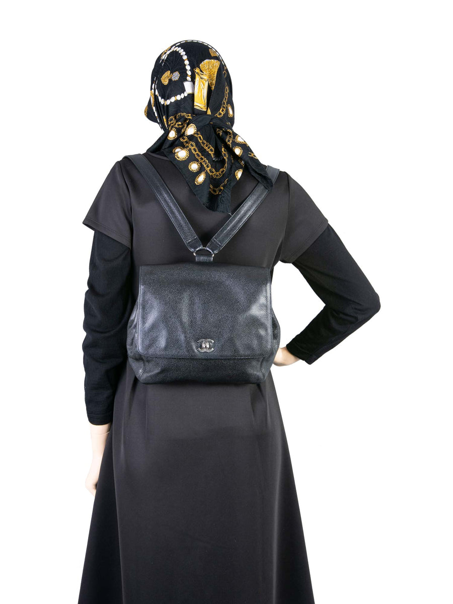 Chanel backpack caviar online